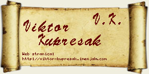 Viktor Kuprešak vizit kartica